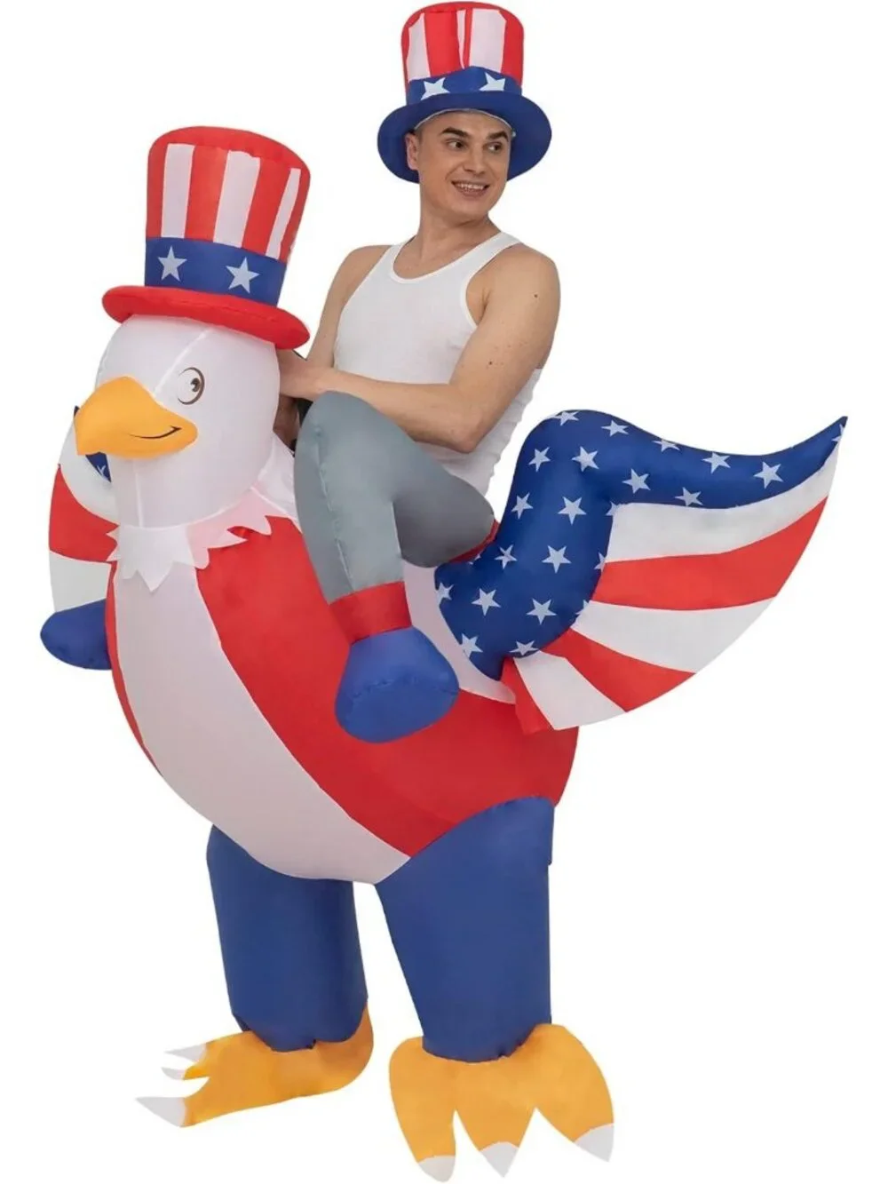 USA Eagle Inflatable Costume for 4th of July Party, Adult Parade & Halloween Fun